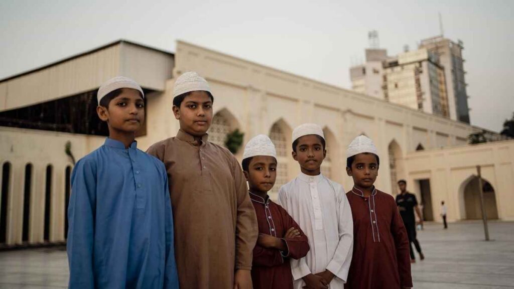 Children Attending the Mosque