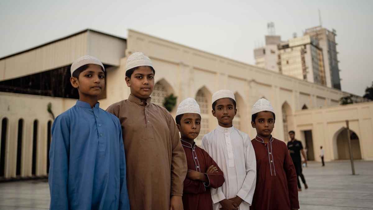 Children Attending the Mosque