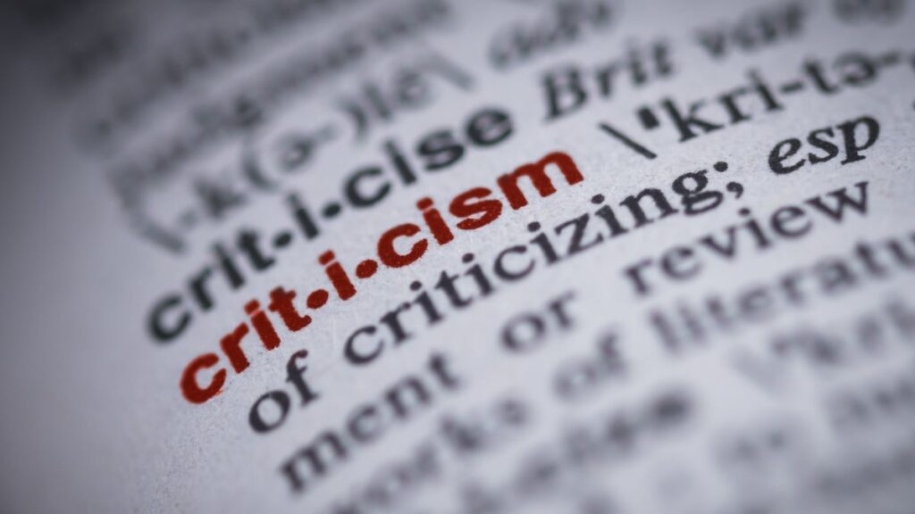 The Importance of Gentle Criticism