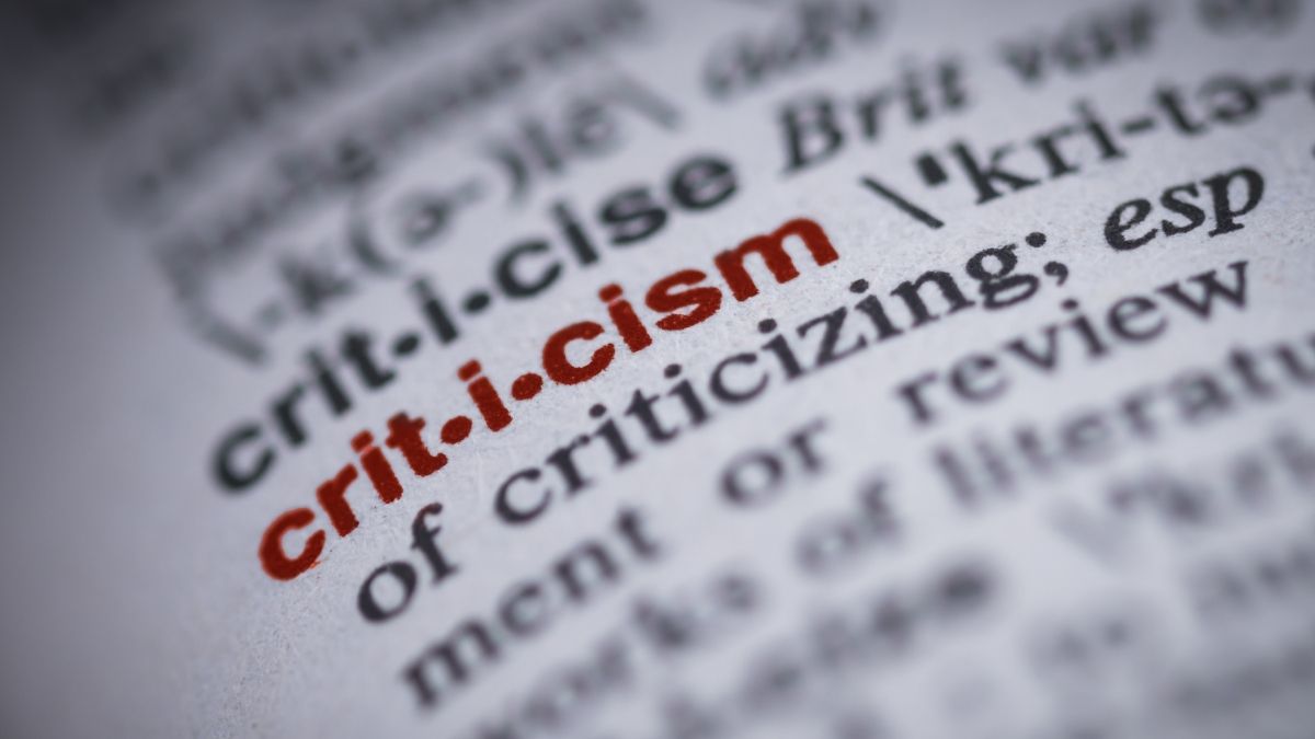 The Importance of Gentle Criticism